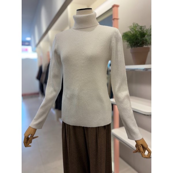 [여주점] 여성 하이넥 리브변형 풀오버(ITOBYPO960)