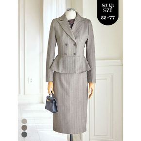 더블 테일러드 자켓+스커트 2종세트 T2609CO502C_P437240471