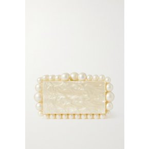 Eos Beaded Acrylic Clutch 아이보리