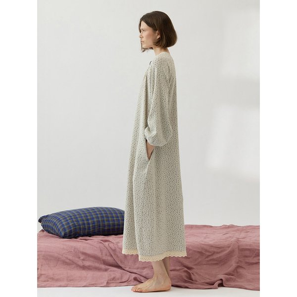 펄린 플라워 원피스 잠옷