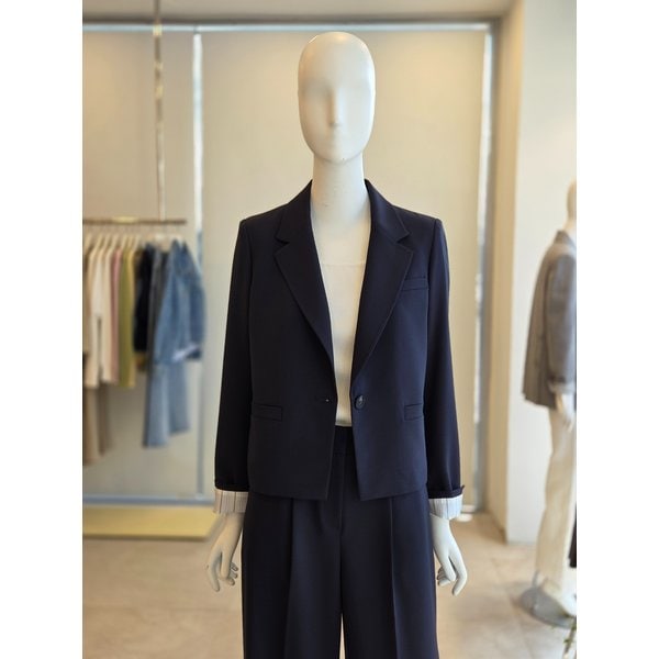 [여주점] [더 아이잗] 여성 원 버튼 크롭 테일러드 셋업 재킷 (IS3M0JK752)