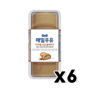 매일우유 카라멜 소금롤케이크 디저트빵 105g x 6개