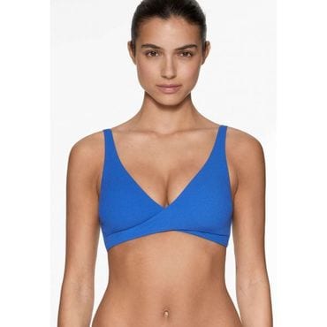 이스퀘어 5179365 OYSHO CROSSOVER - Bikini top mottled blue