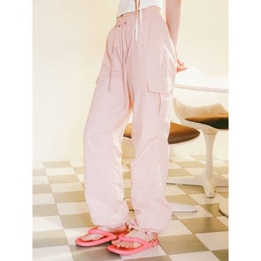 로시로우 String Cargo Sharing Jogger Pants pink