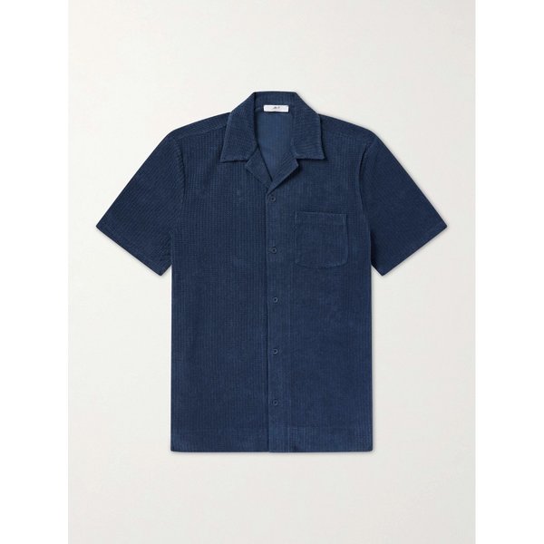 미스터 피 캠프 칼라 코튼 테리 셔츠 46376663163009179