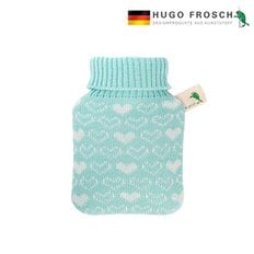 독일 휴고프로쉬 보온물주머니 미니핫팩 어린이용 벨루어 커버 민트 하트 0.2L