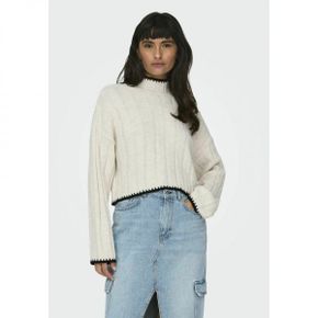 5212667 ONLY ONLCHICK STITCH HIGHNECK - Jumper pumice stone