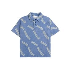 보보쇼즈 25SS 키즈 올오버 로고 폴로 티셔츠 B125AC018 421
