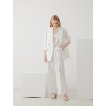 드팜므 White Linen PANTS