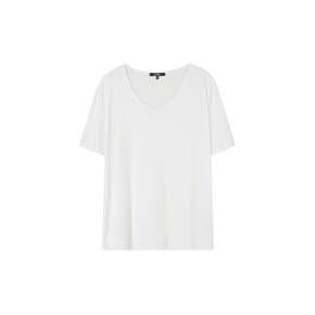 레이온 V넥 루즈 티셔츠 AS7CT161
