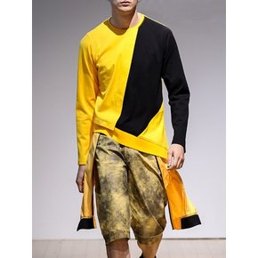 BLACK & YELLOW CRASHED SWEATSHIRTS