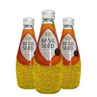 웰 바질시드 망고향 씨앗음료 WELL BASIL SEED 290mlX12(Glass)