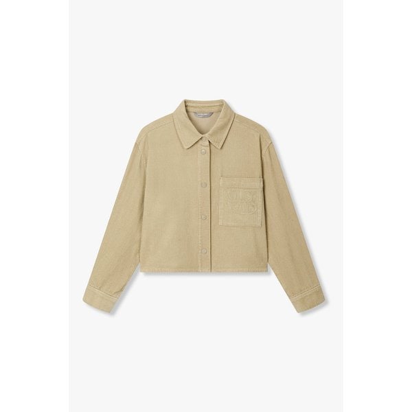 [리오더] 코듀로이 크롭 셔츠 블라우스 7125460501203