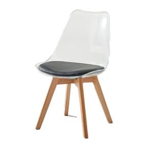 A9402 투명 등받이 의자