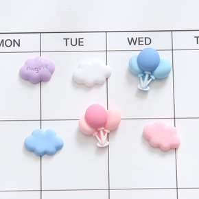 작지만 강력한 냉장고자석 세트(구름둥둥풍선 A 6pcs) 귀여운 마그넷 현관문 칠판 자석