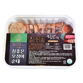 Fresh 속초 전통 순대 수제 오징어순대 트레이포장 500g x2개