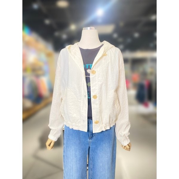 [여주점] 백 자수 스트링 후드 점퍼 (BAJPA5631)