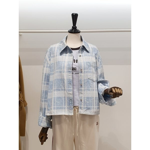 [파주점] 쥬크 주크 루즈핏 글렌체크 셔츠 V262PSC941