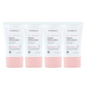 마데카 더마 쉴드 세이프 톤업 선크림 50ml (SPF50+) 4개