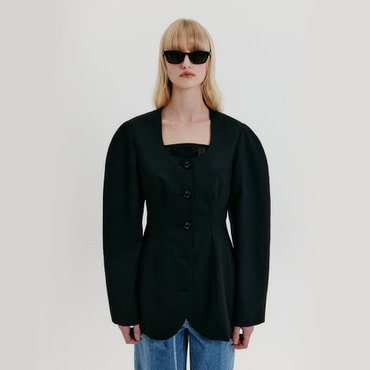 EENK Shoulder Hourglass Jacket - Black