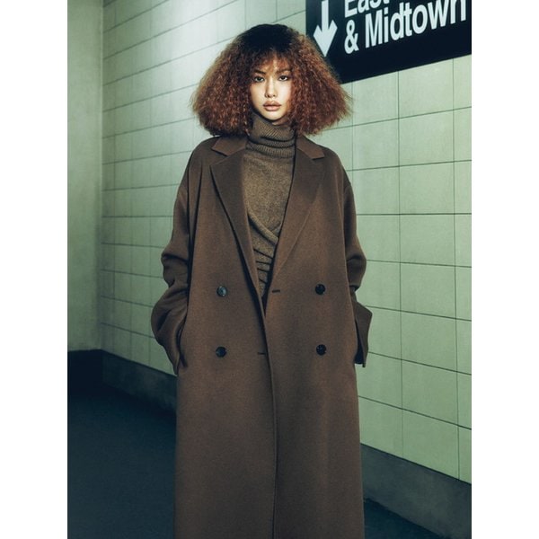 클래식 더블 브레스티드 롱 코트 EMPAHHH080