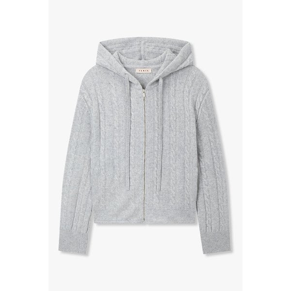 케이블 믹스 후드 집업 가디건 IA15446015171