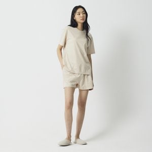 JAJU 여 스마트 코튼 3부 파자마 팬츠(BEIGE / ORANGE / BLACK)