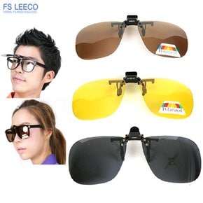 티오 편광 UV 차단 안경 클립 선글라스 B163F 등산 낚시 레저 골프 스포츠