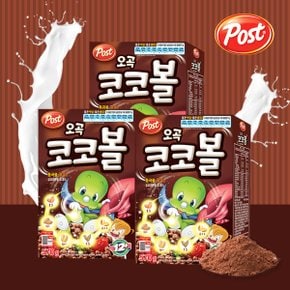 [Post] 포스트 코코볼 570g x 3 [씨리얼, 간식]