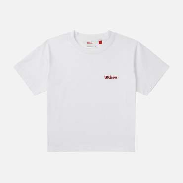 윌슨 우먼 퓨어드라이 스몰로고 티셔츠/WHT/W253002NTS78