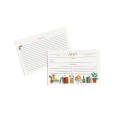 [Rifle Paper Co.] Kitchen Shelf Recipe Cards