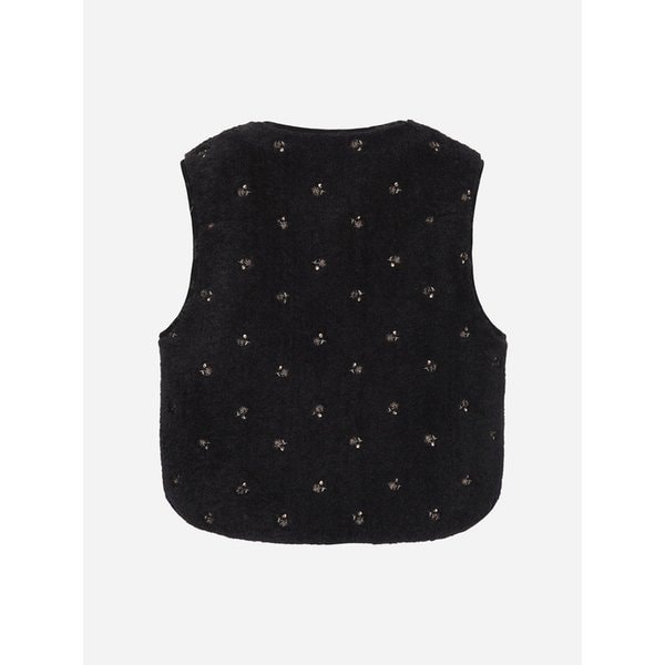 플라워 자수 퍼 베스트_T258MVT345W