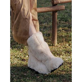 c233 hersh ecofur middleboots 허쉬 에코퍼 미들부츠 - IV