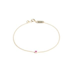 페어리14K Gold, 핑크루비 체인 팔찌
