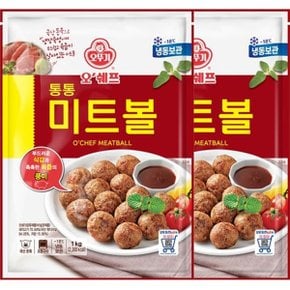 오쉐프 통통 미트볼(돼지고기 70.04) 1kg x 2봉_