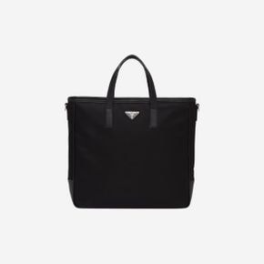 리나일론 앤 사피아노 레더 토트백 블랙 Prada Re-Nylon and Saffiano Leather Tote Bag