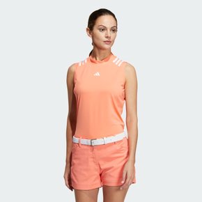 2023 S/S Women Golf 에어로레디 모크넥 슬리브리스 셔츠 HS9021 (다홍)