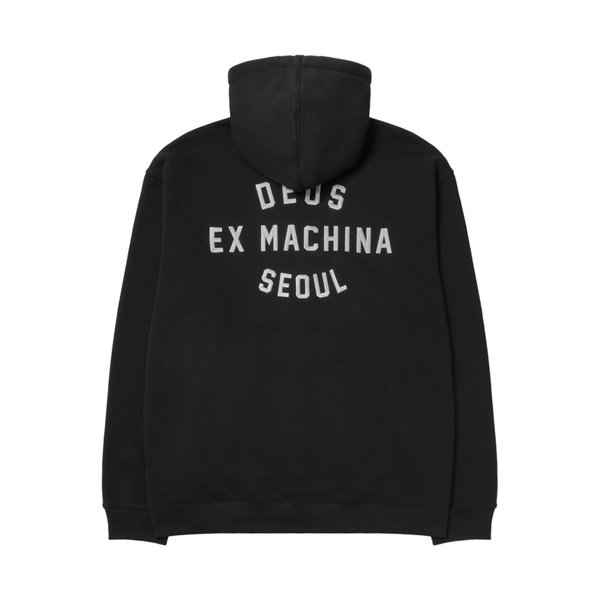 확대된 대표 Deus Ex Machina College Address Zip-Up Hoodie Blac