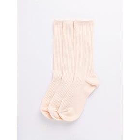 ESSENTIAL : COTTON RIBBED (Vanilla Cream) - 3 Pack