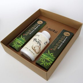 9회 자죽염사용 밭마늘환 250g +인산소금치약 160gX2개 선물세트