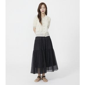 시스루 티어드 롱 스커트 (PR2WS701)