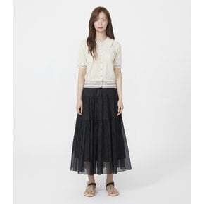 시스루 티어드 롱 스커트 (PR2WS701)