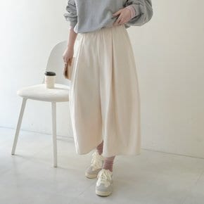 여성 8부 코듀로이 와이드 벌룬 밴딩 큐롯 팬츠 치마바지 베티