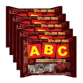 롯데웰푸드 초콜릿 ABC 초코 72g x 5팩