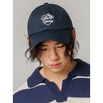 클레버필드 Heart Clever Embroidered Ball Cap_Navy