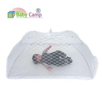 베이비캠프 우산형 원터치 아기모기장