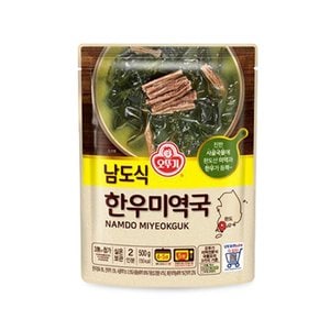 인정식탁 [오뚜기] 남도식 한우미역국 500g x 12