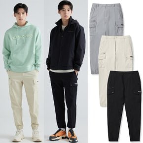 [24S/S] 디스커버리 DMPT31041 남성 테이퍼드 카고조거팬츠 데일리 남자 바지 등산팬츠