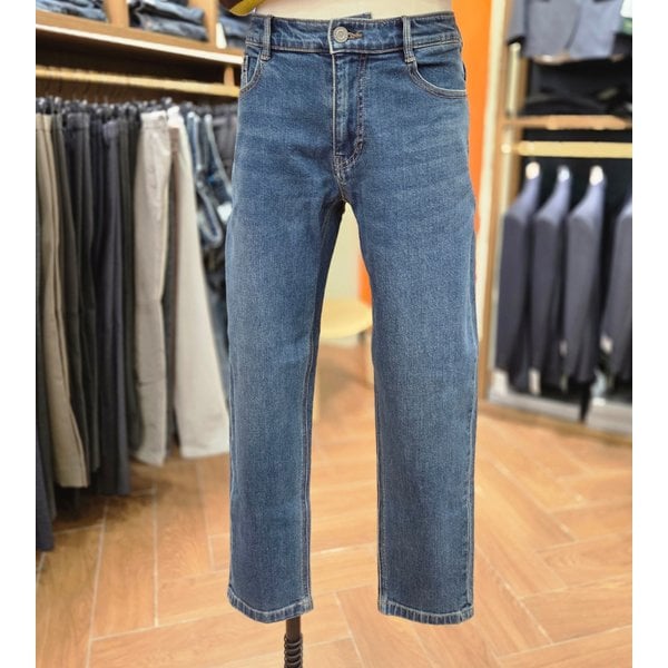 [여주점] 코오롱 브렌우드 남성 릴렉스핏 블루 데님 청바지 BRPDA25242BUX