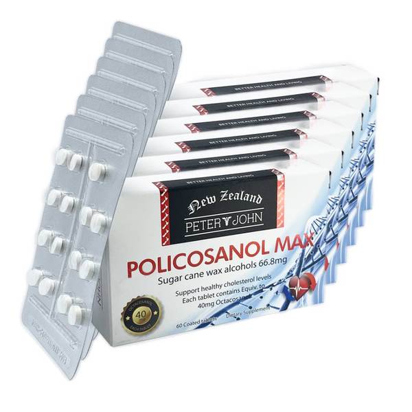 피터앤존 폴리코사놀 Policosanol 66.8mg 60정 6개